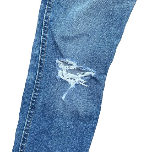 Madewell Women's 10" High-Rise Drop Step Hem Edition Distressed Skinny Jeans-25 - Picture 7 of 15